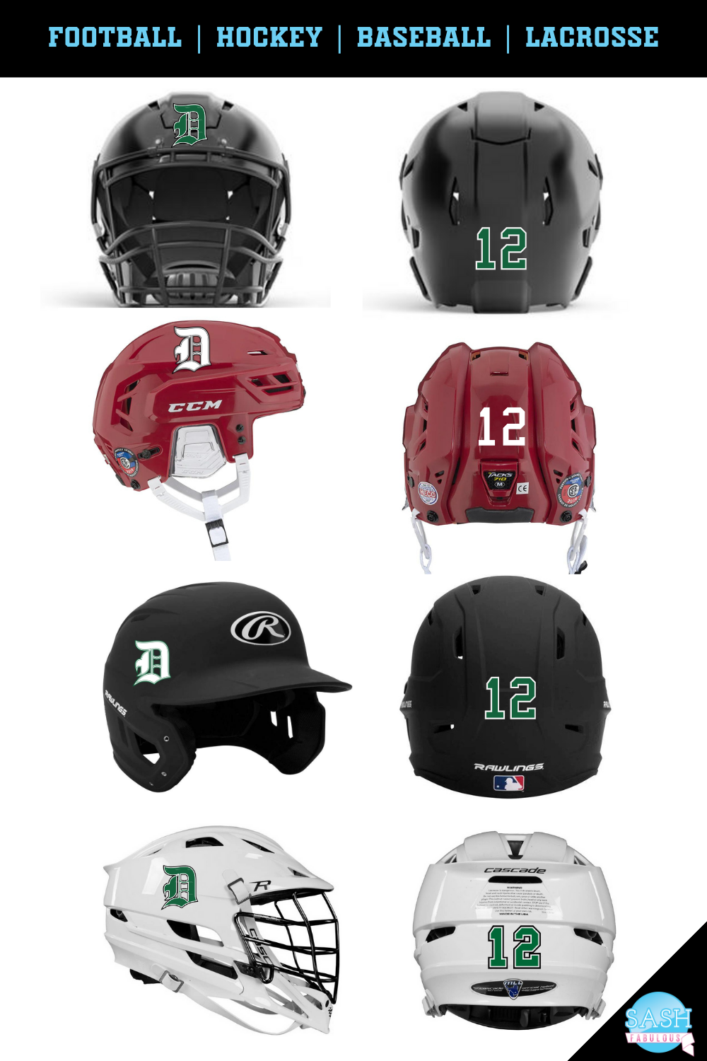 Sports Decal NUMBERS