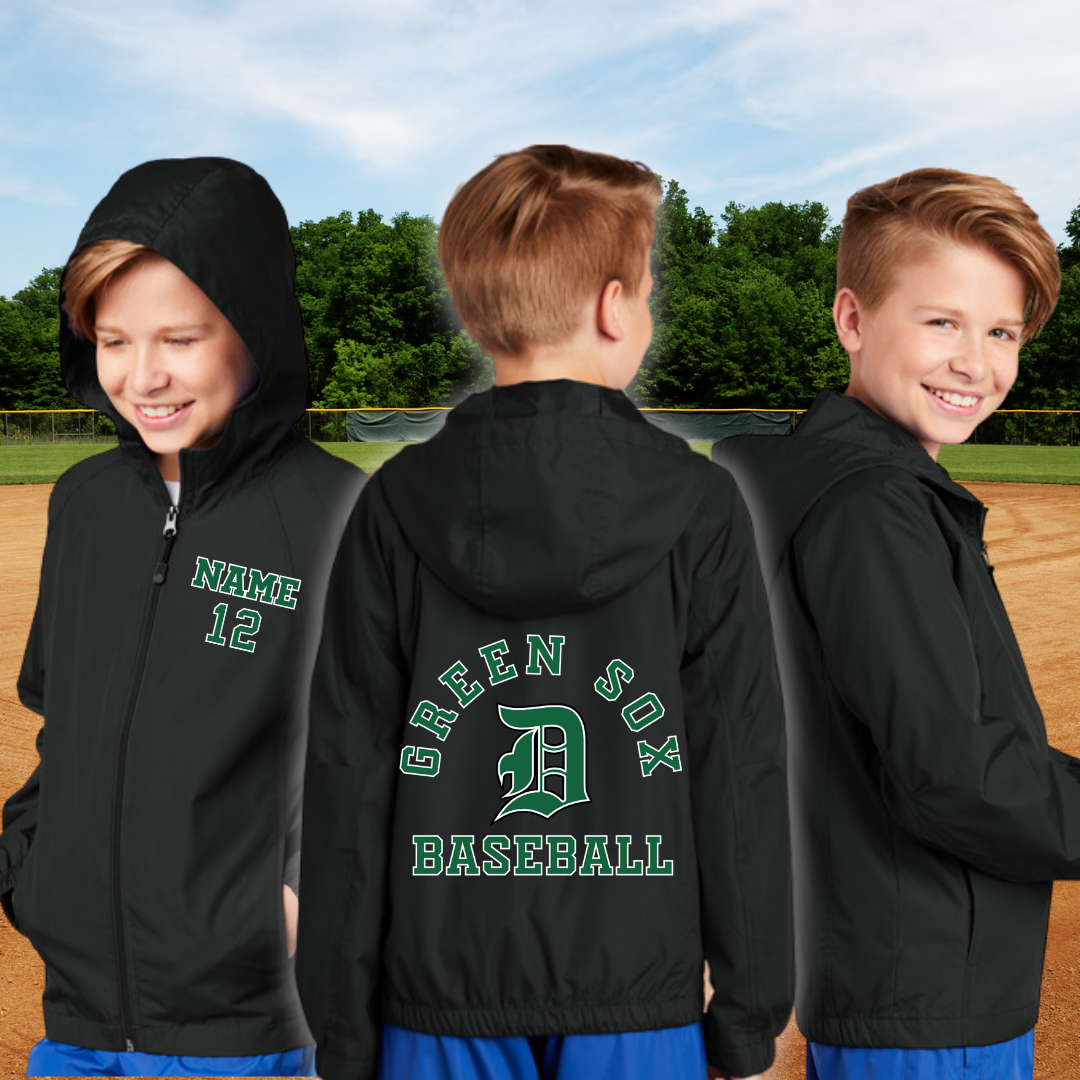 Youth GREEN SOX Windbreaker Jacket