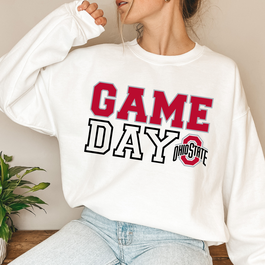 GAME DAY Buckeye Crewneck Sweatshirt