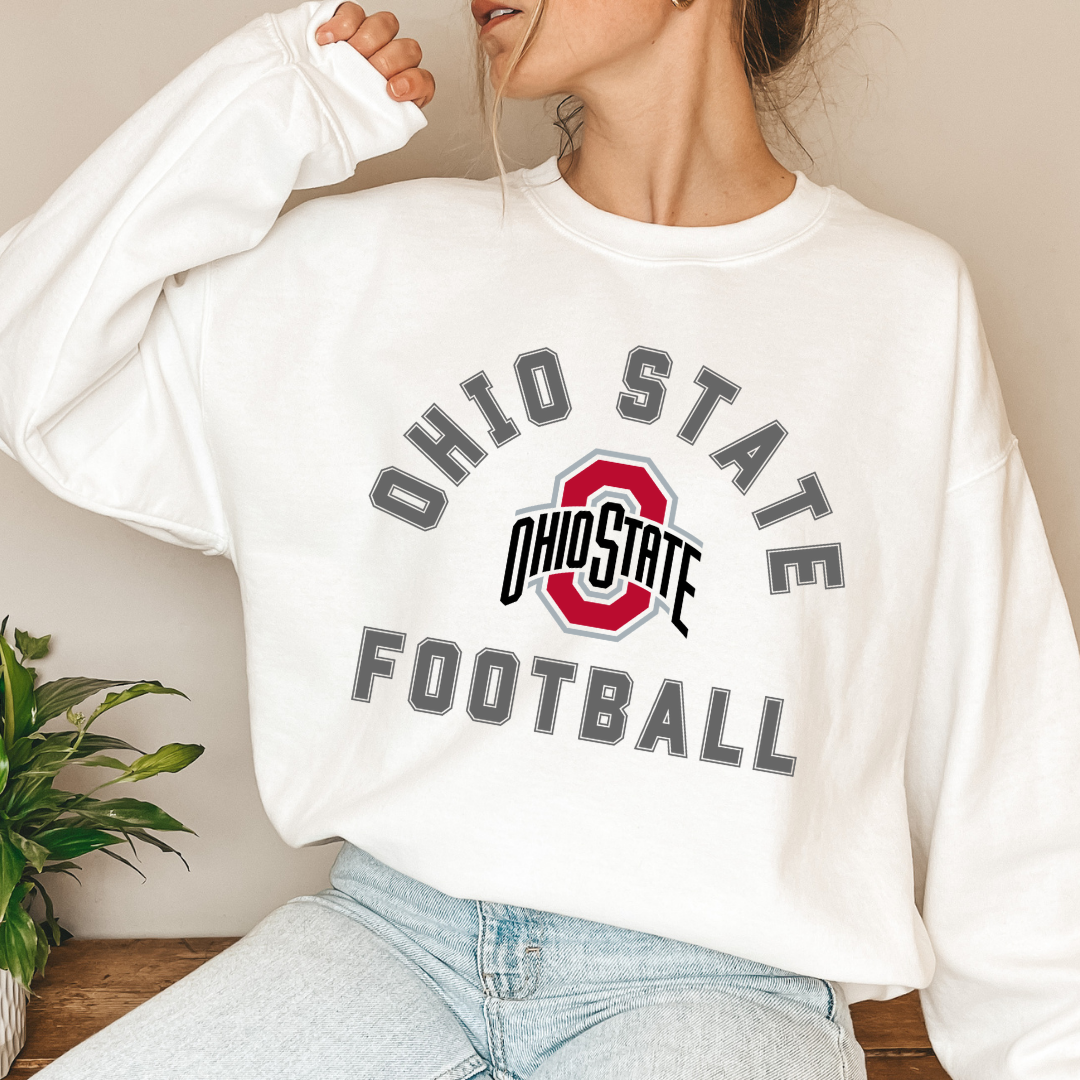 FOOTBALL Buckeye Crewneck Sweatshirt