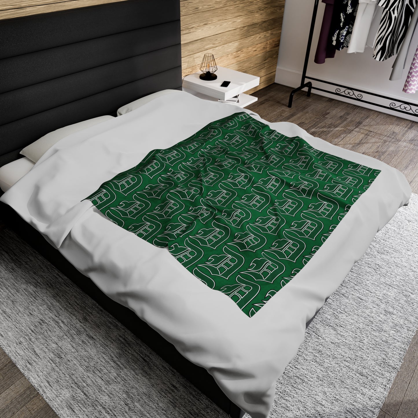 Green Sox Velveteen Plush Blanket 6
