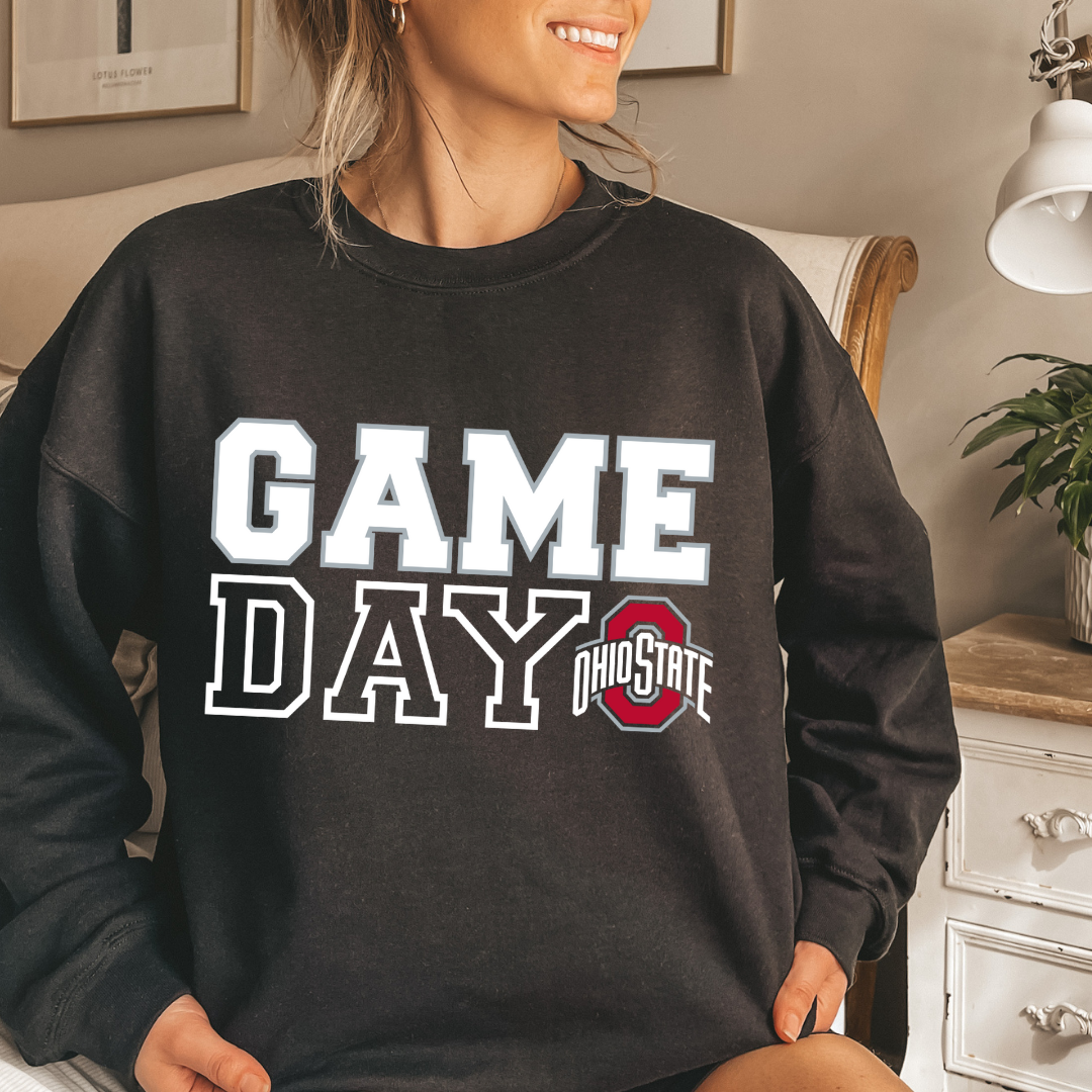 GAME DAY Buckeye Crewneck Sweatshirt