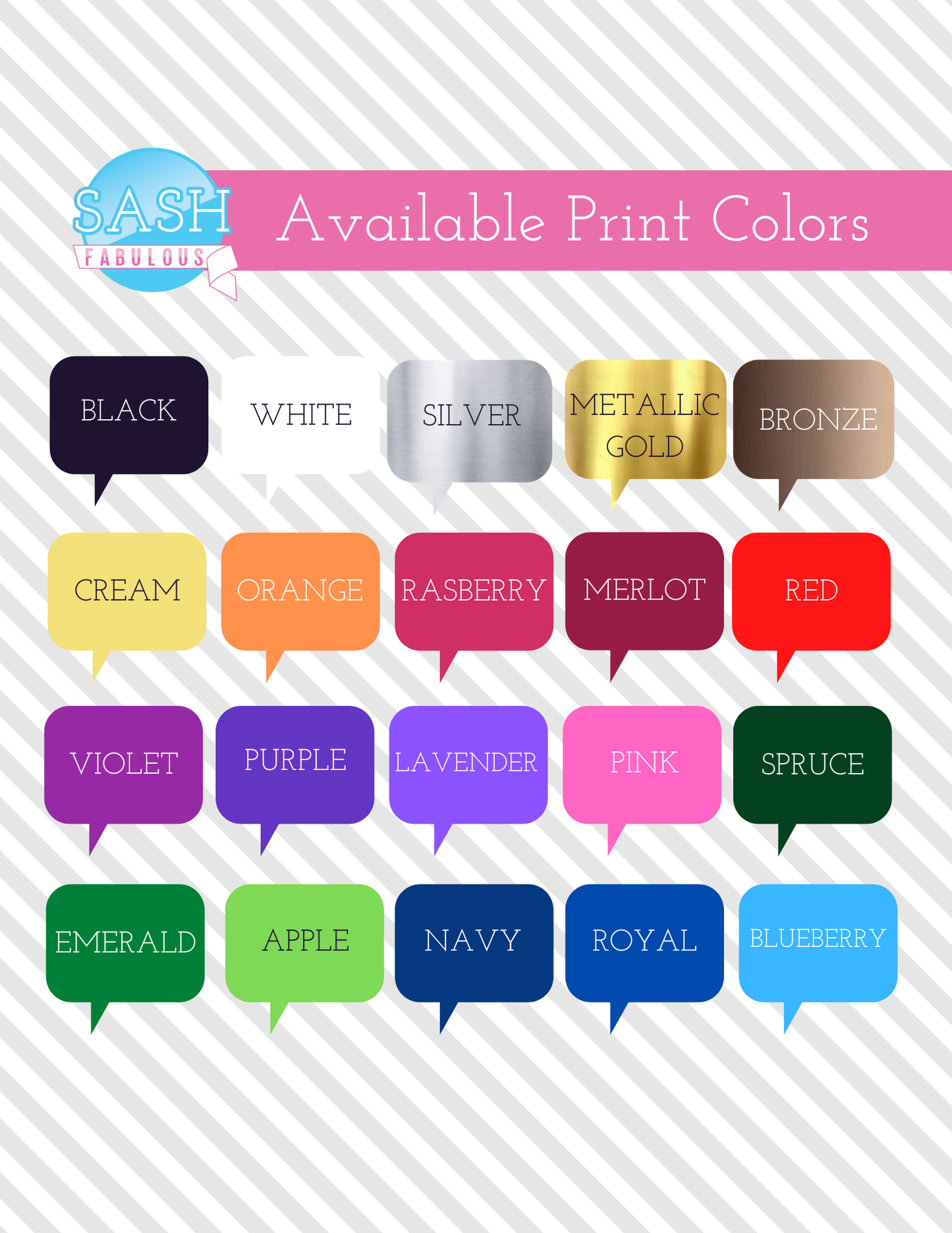 Pageant Sash Style 4