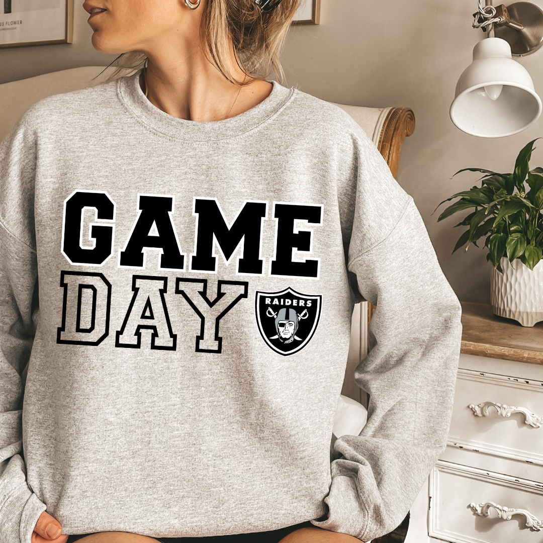 GAME DAY Raiders Crewneck Sweatshirt