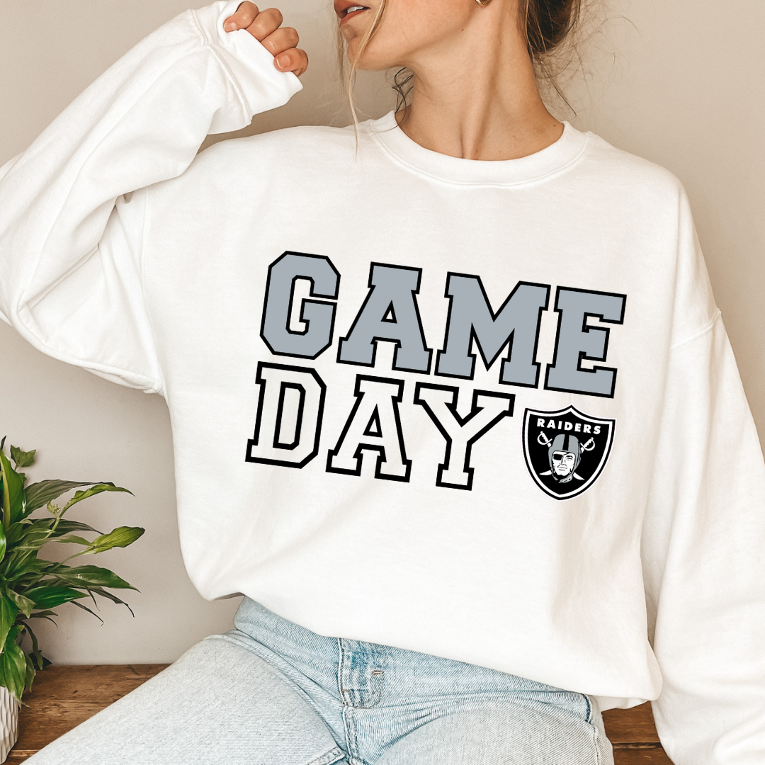 GAME DAY Raiders Crewneck Sweatshirt