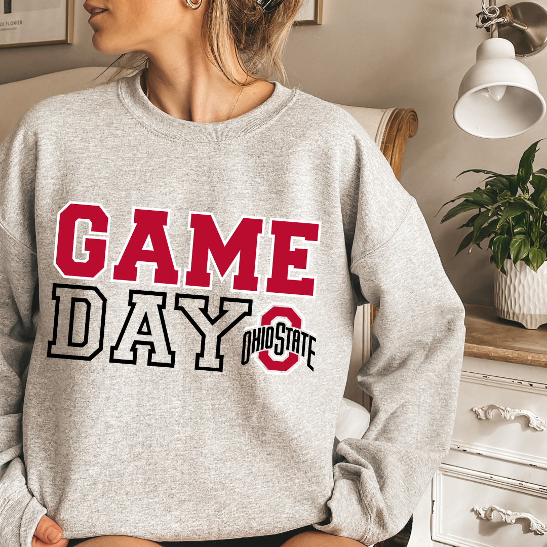 GAME DAY Buckeye Crewneck Sweatshirt