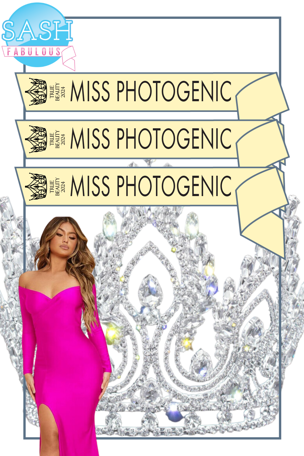 Pageant Sash Style 5