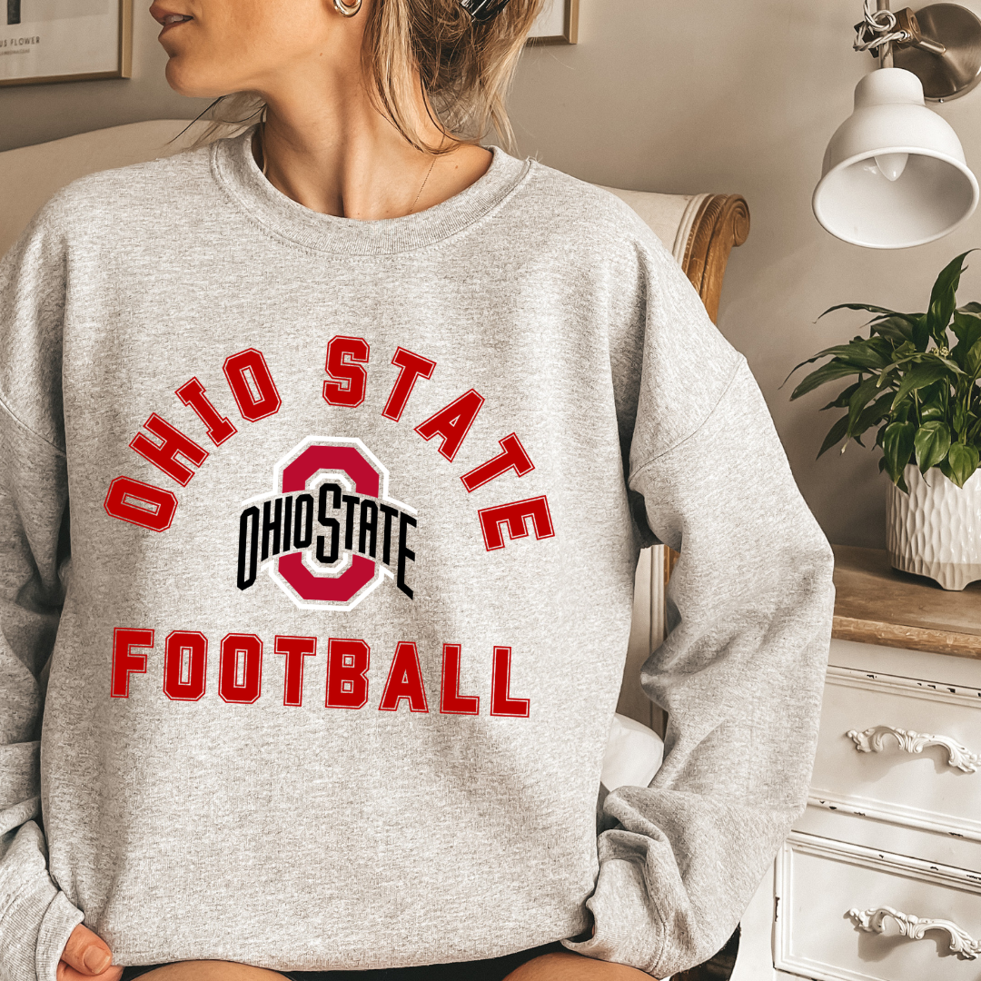 FOOTBALL Buckeye Crewneck Sweatshirt