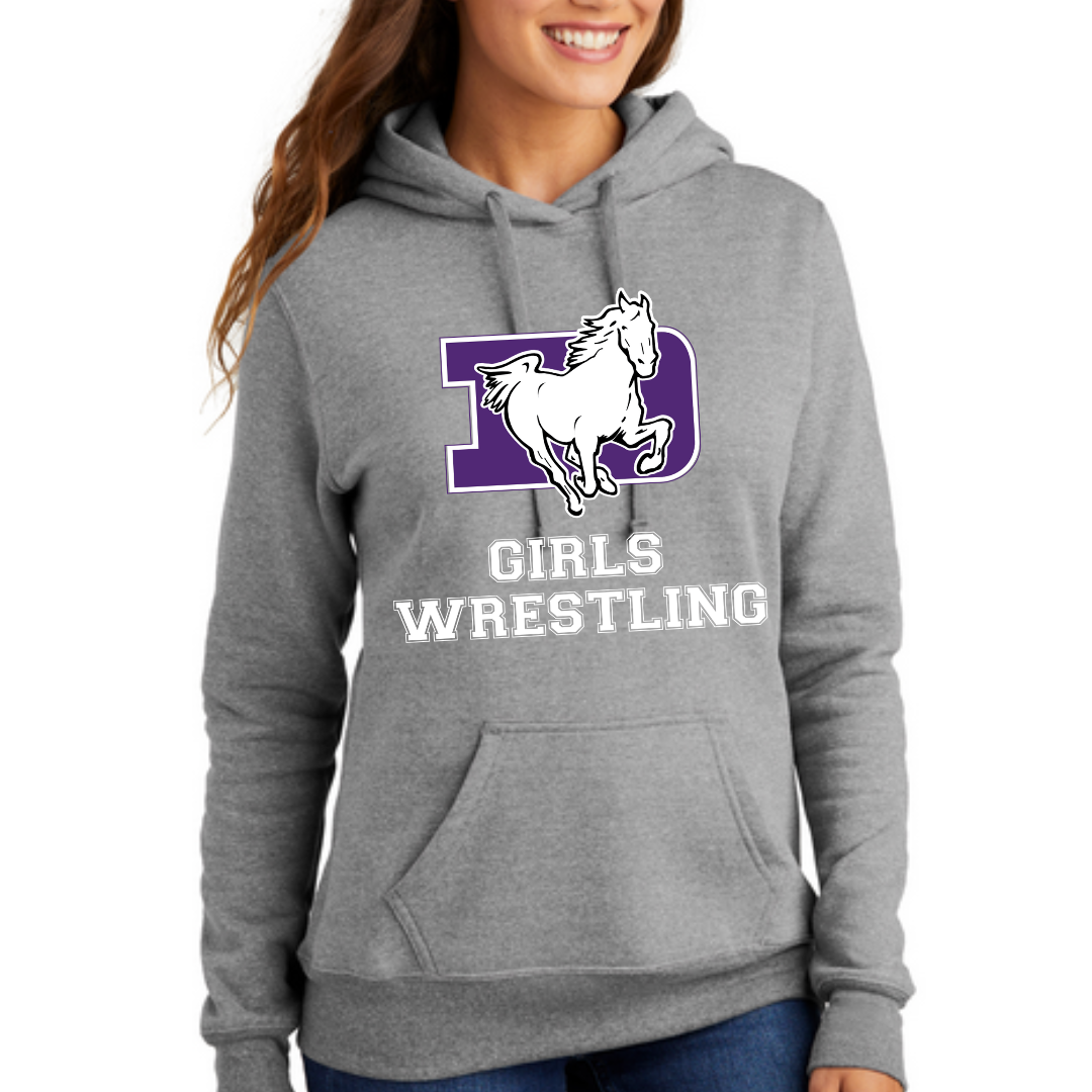 DeSales Hooded Fleece - GIRLS WRESTLING DESIGN