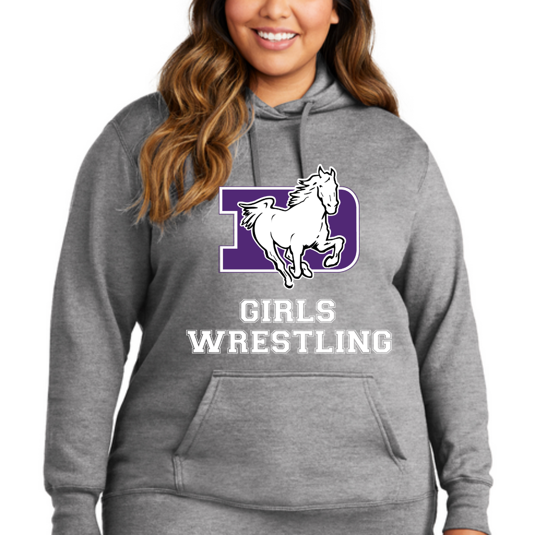 DeSales Hooded Fleece - GIRLS WRESTLING DESIGN