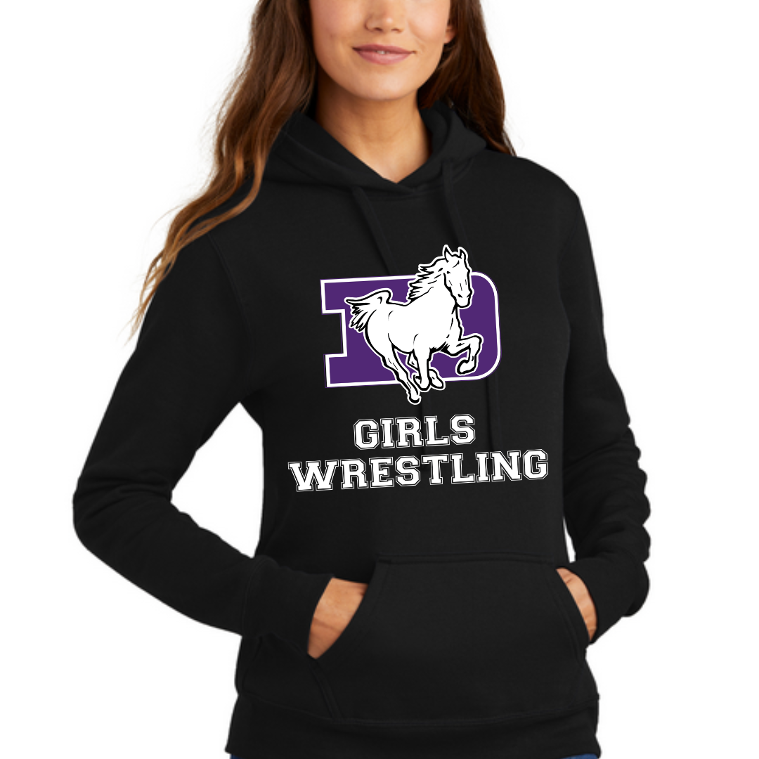 DeSales Hooded Fleece - GIRLS WRESTLING DESIGN