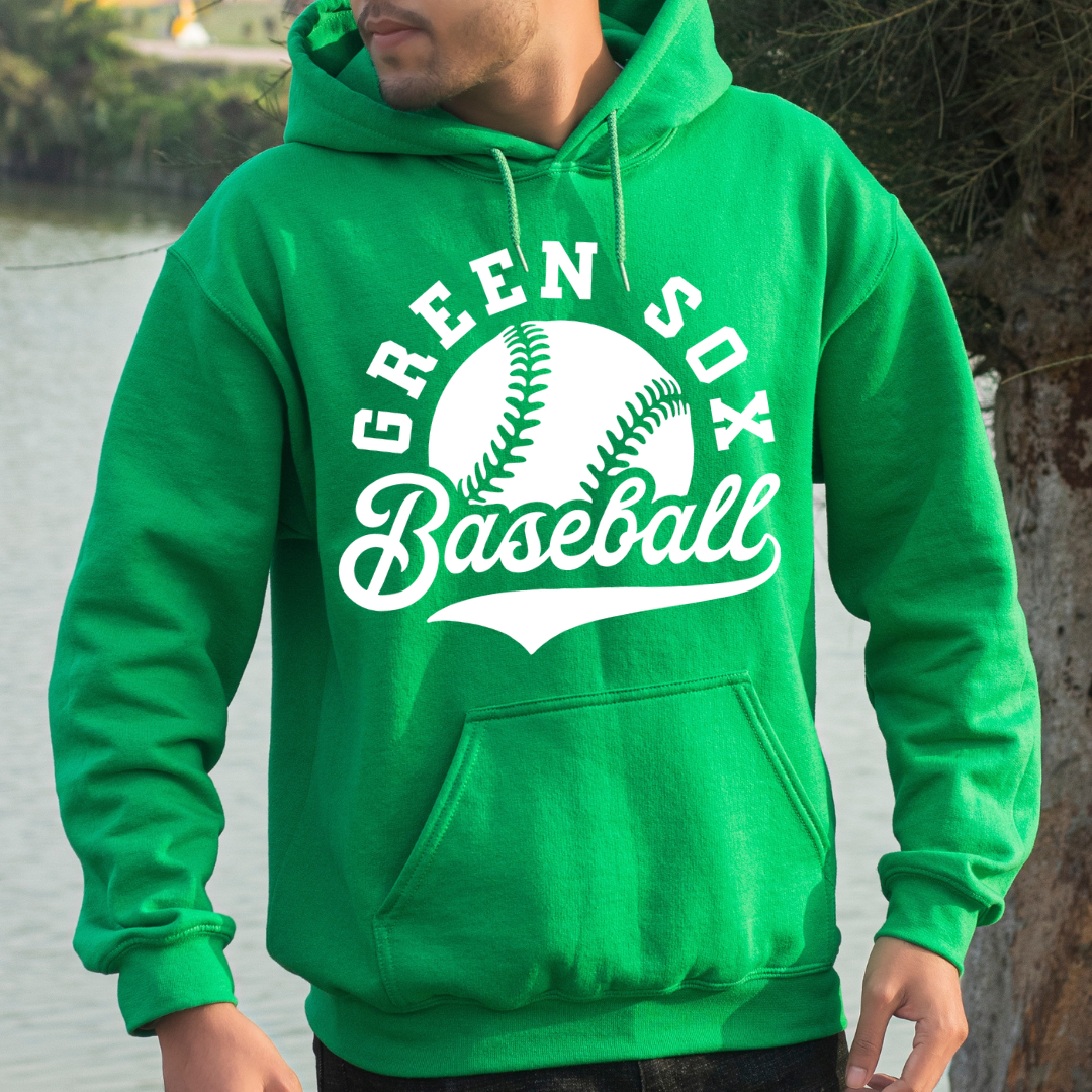 Green Sox Baseball Tail Hoodie
