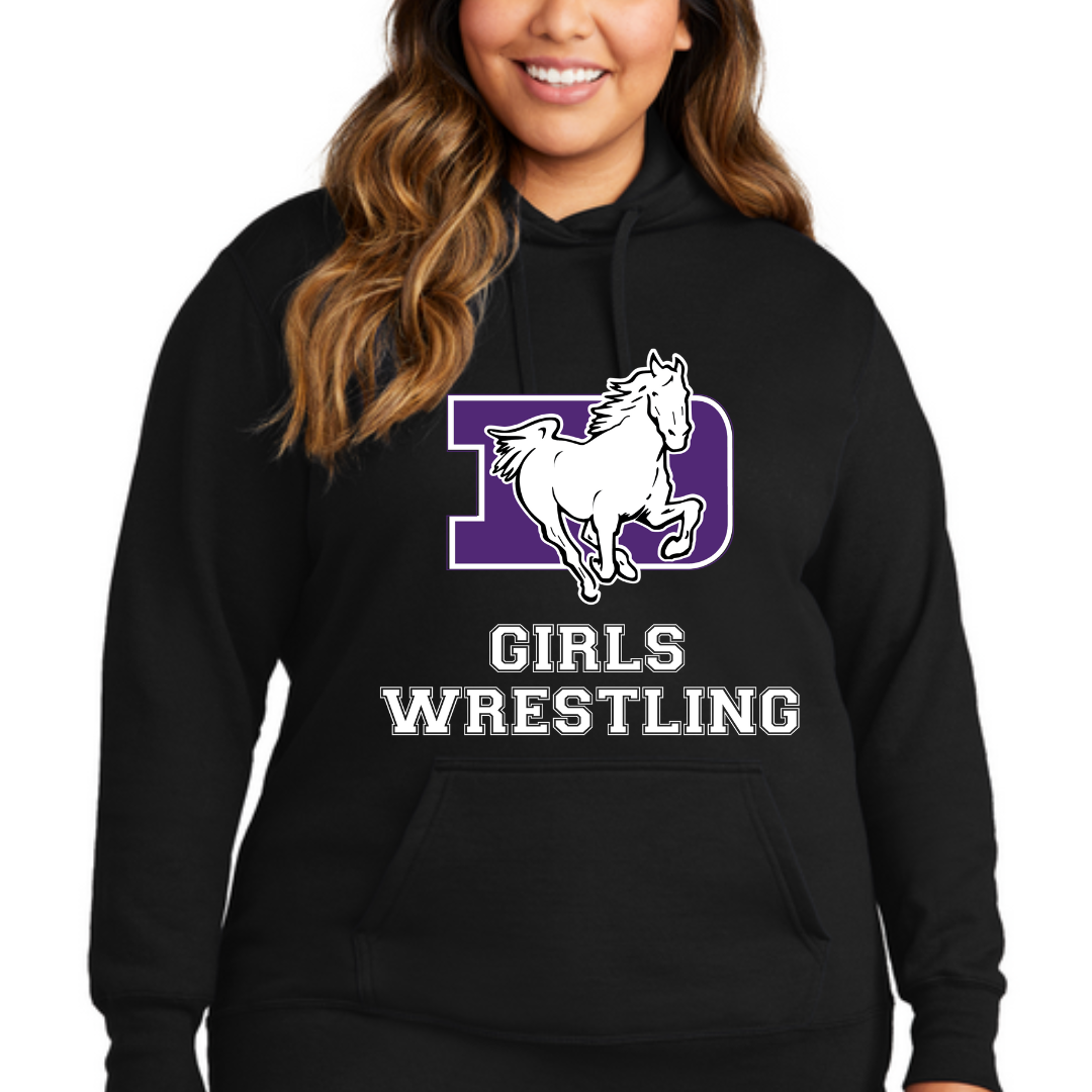 DeSales Hooded Fleece - GIRLS WRESTLING DESIGN