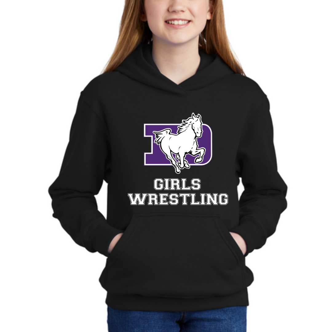 DeSales Hooded Fleece - GIRLS WRESTLING DESIGN