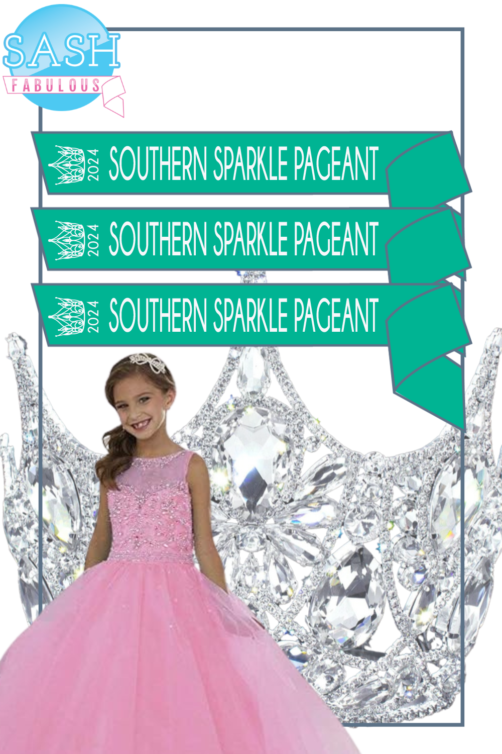 Pageant Sash Style 9