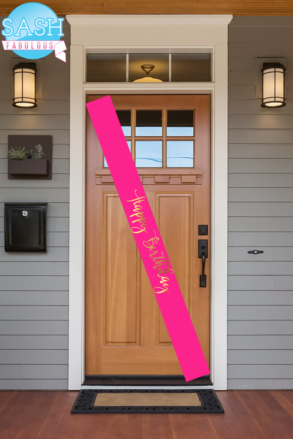 Diagonal Door Ribbons