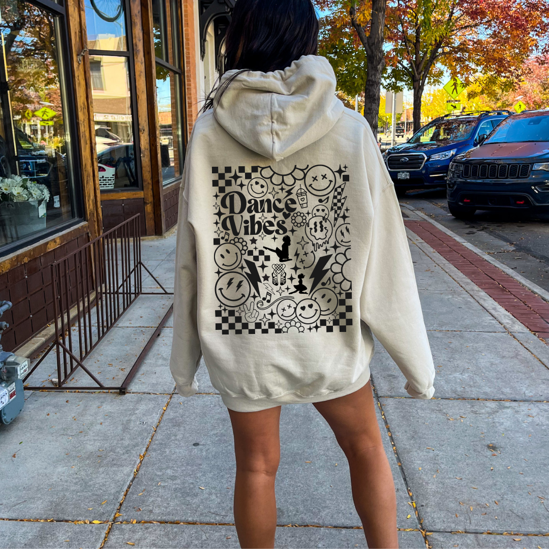 Retro Dance Vibes Sweatshirt Irish Dance- SAND