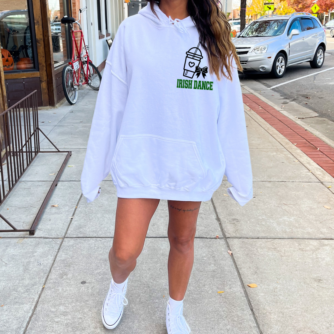 Dance Fuel Sweatshirt Irish Dance- WHITE