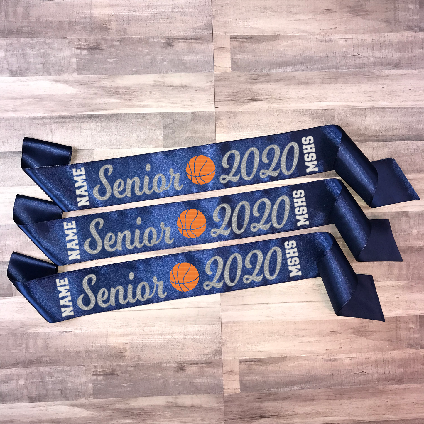 Basketball Senior Sash Style 2