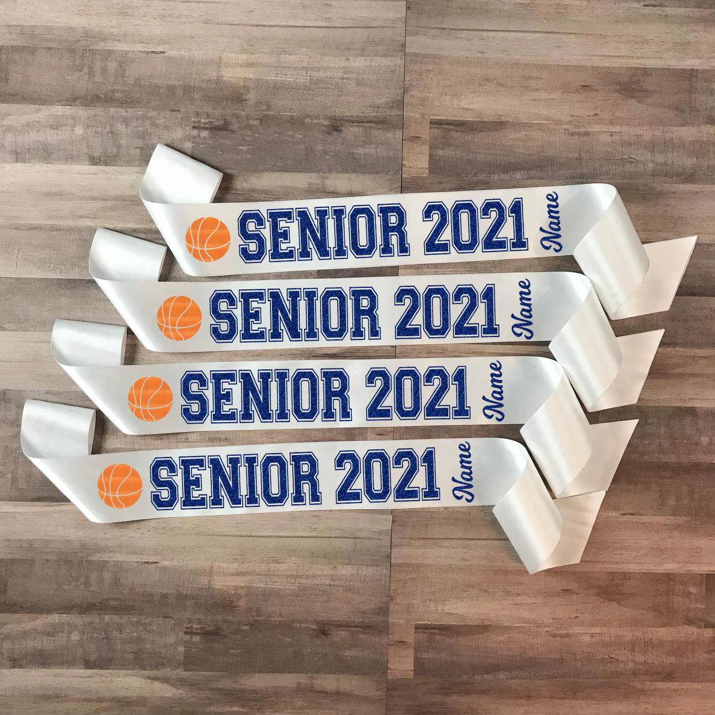 Basketball Senior Sash Style 4