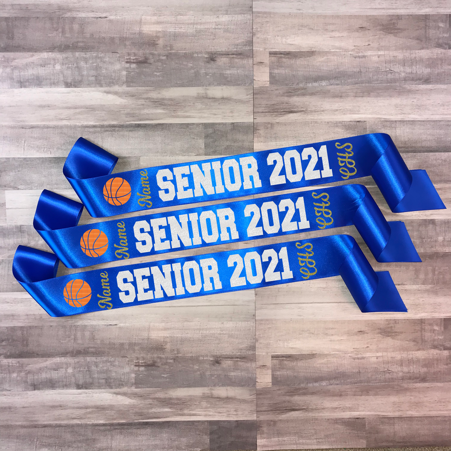 Basketball Senior Sash Style 5