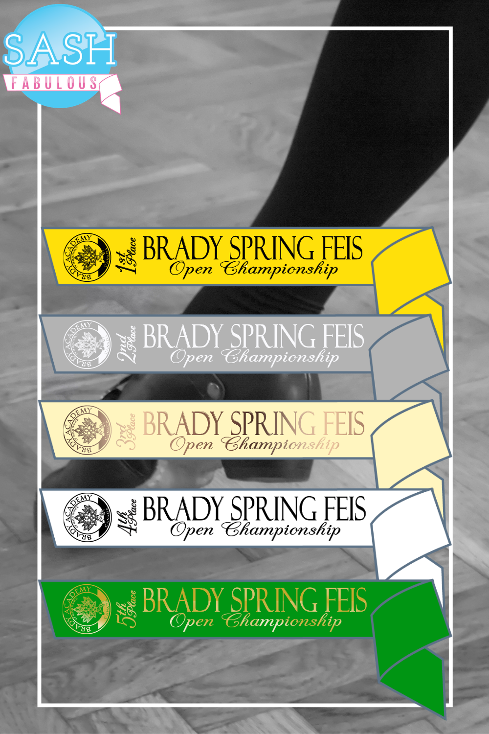 Irish Feis Sash Style 43