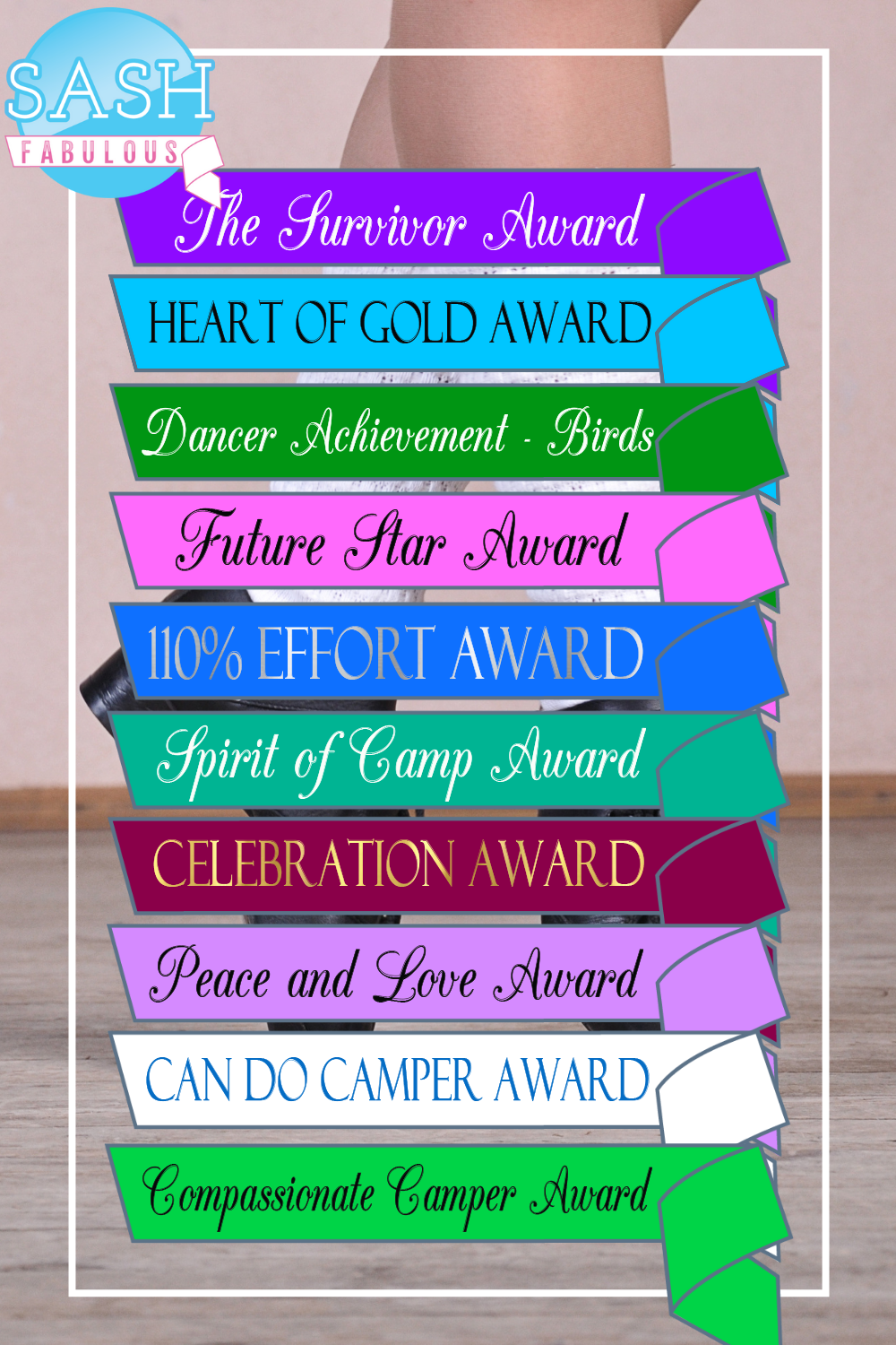Feis Sash - CAMP AWARDS