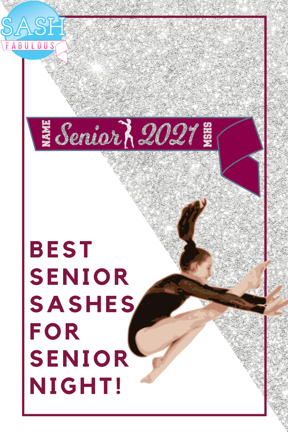 Gymnast Senior Sash Style 3