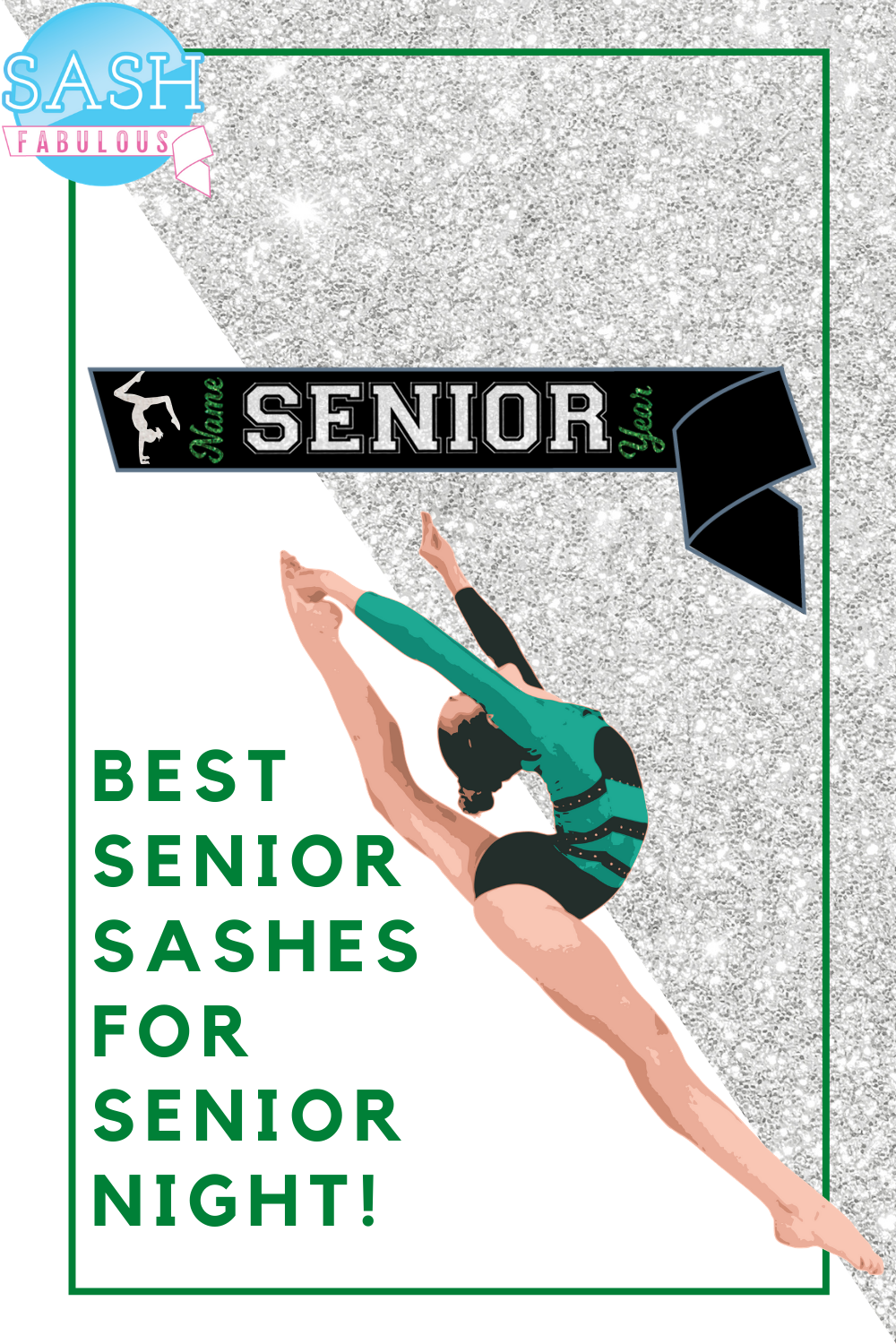 Gymnast Senior Sash Style 5