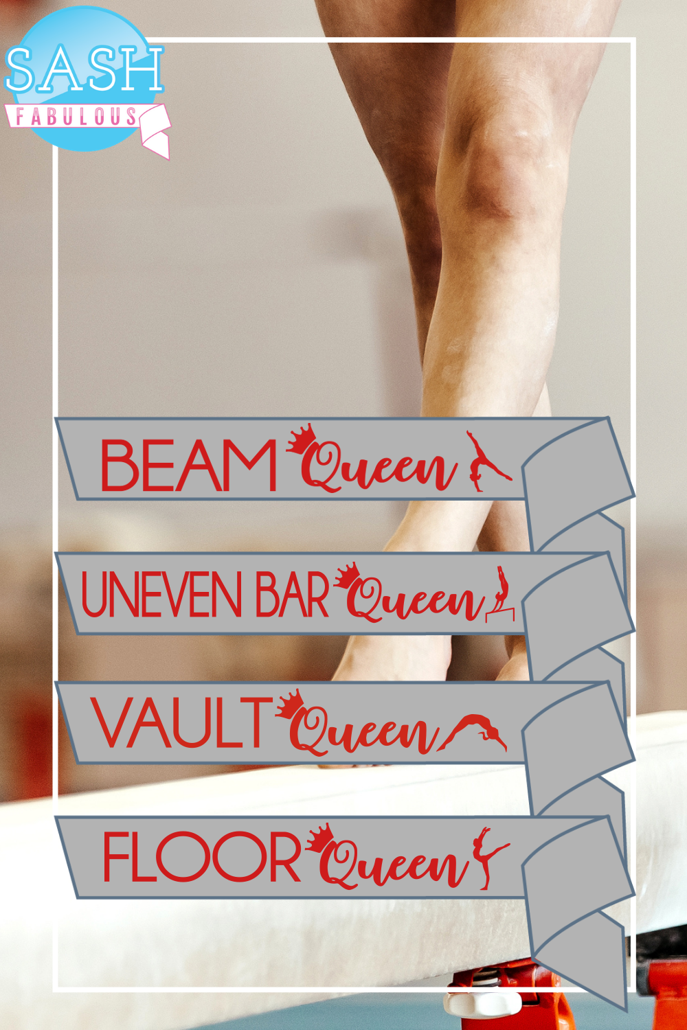 Gymnastics Queen Sashes