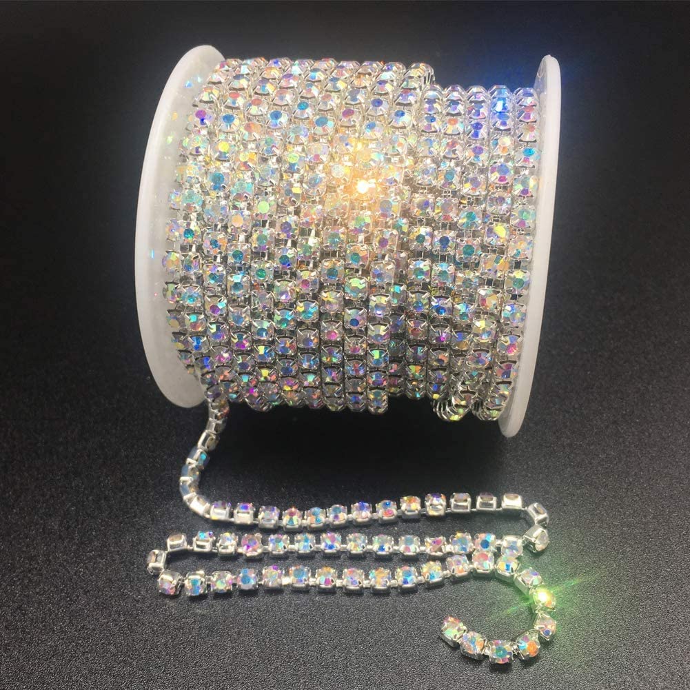 Rhinestone Trim Single Row Front & Back