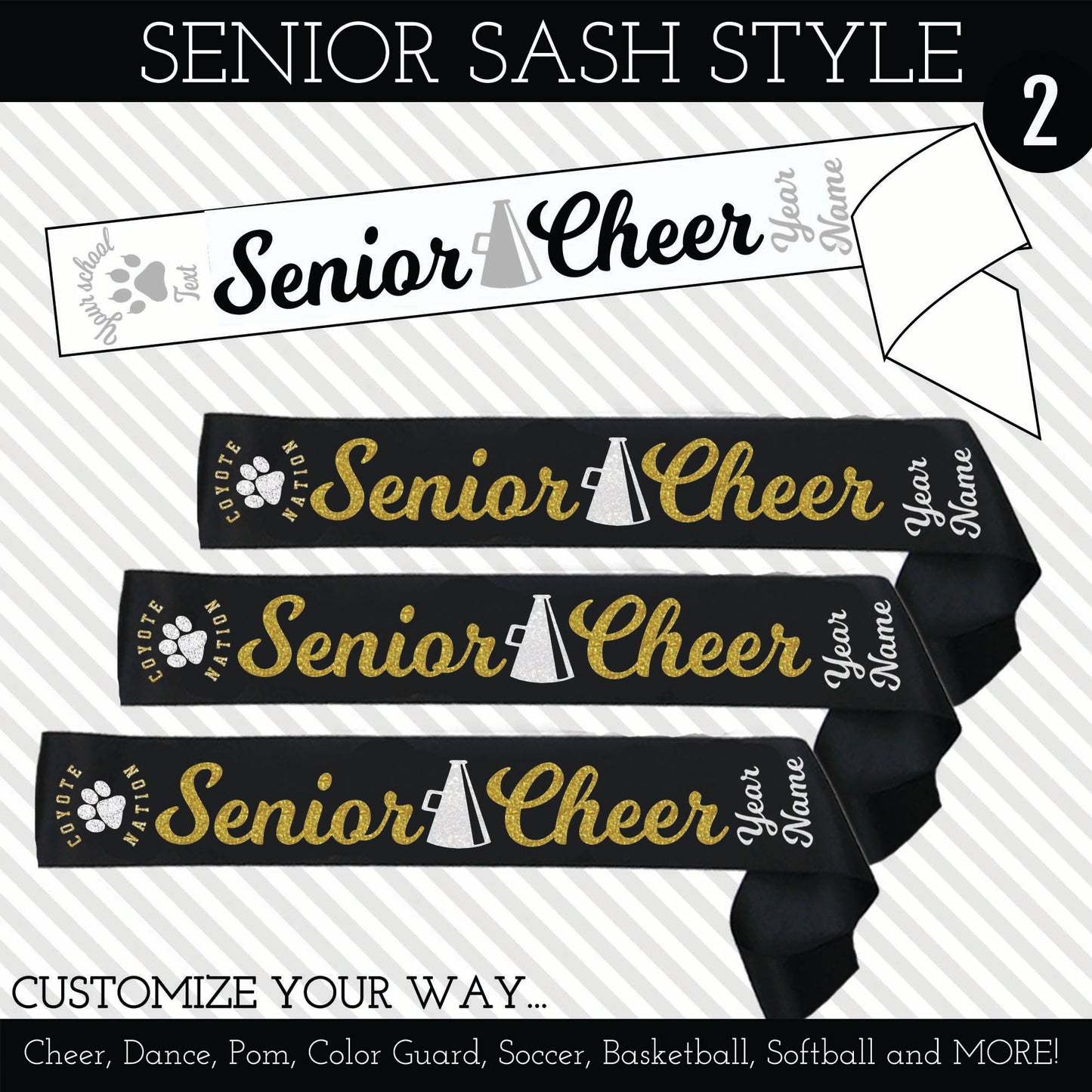 Senior Sash Style 2