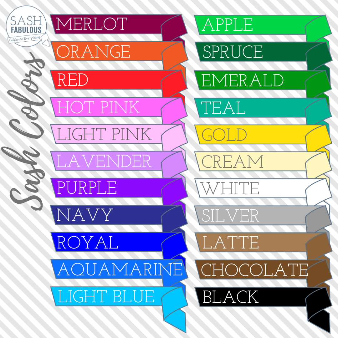 Senior Sash Style 11