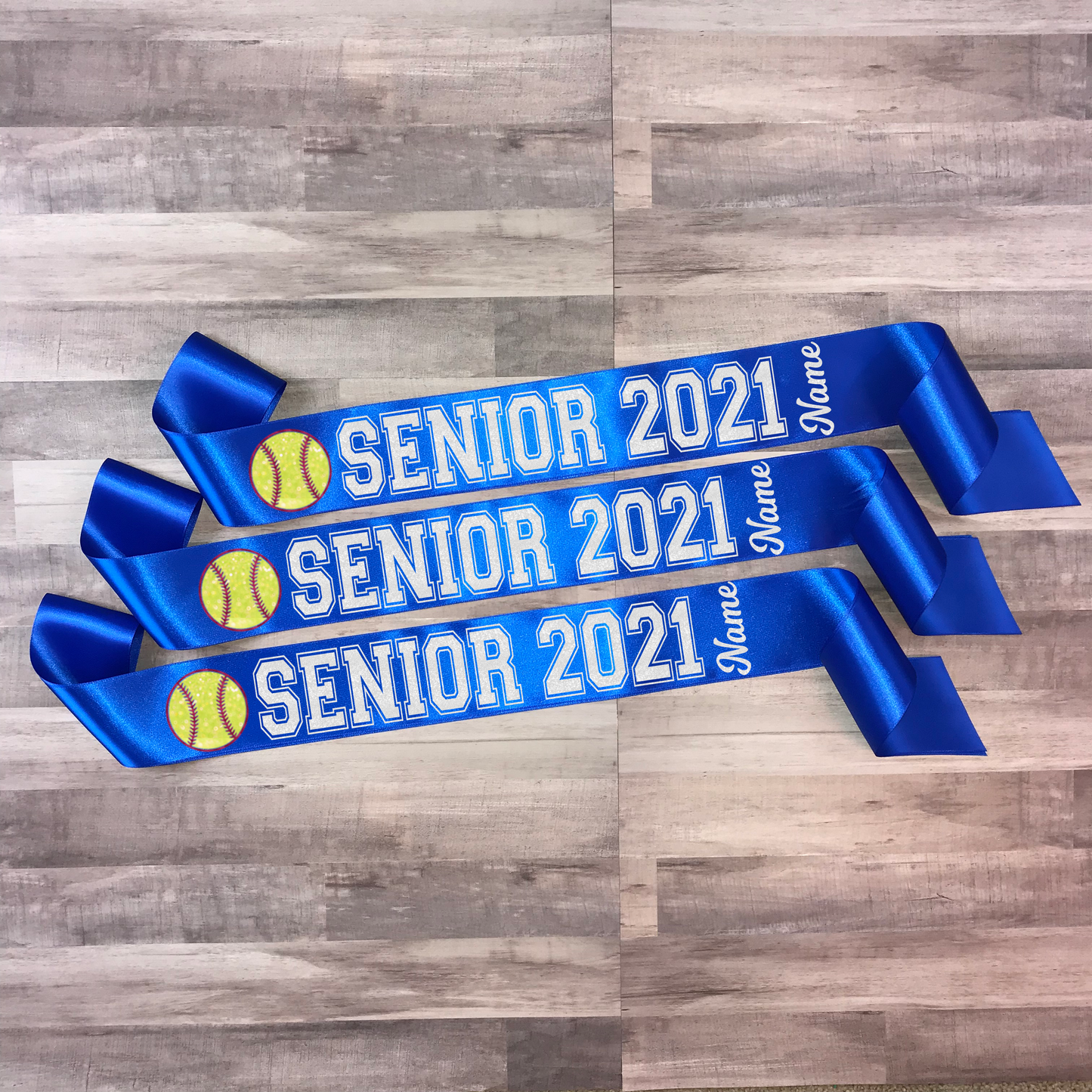 Softball Senior Sash Style 4