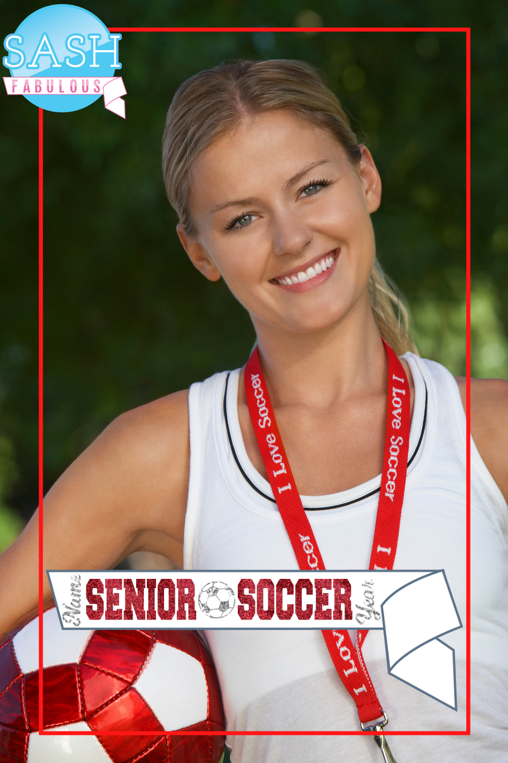 Soccer Senior Sash Style 1