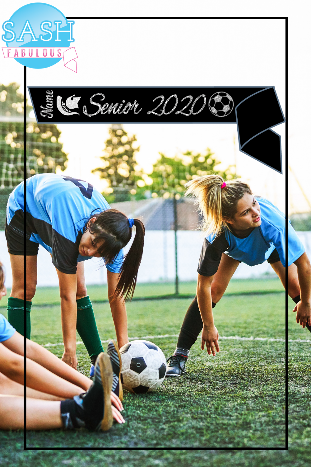 Soccer Senior Sash Style 2