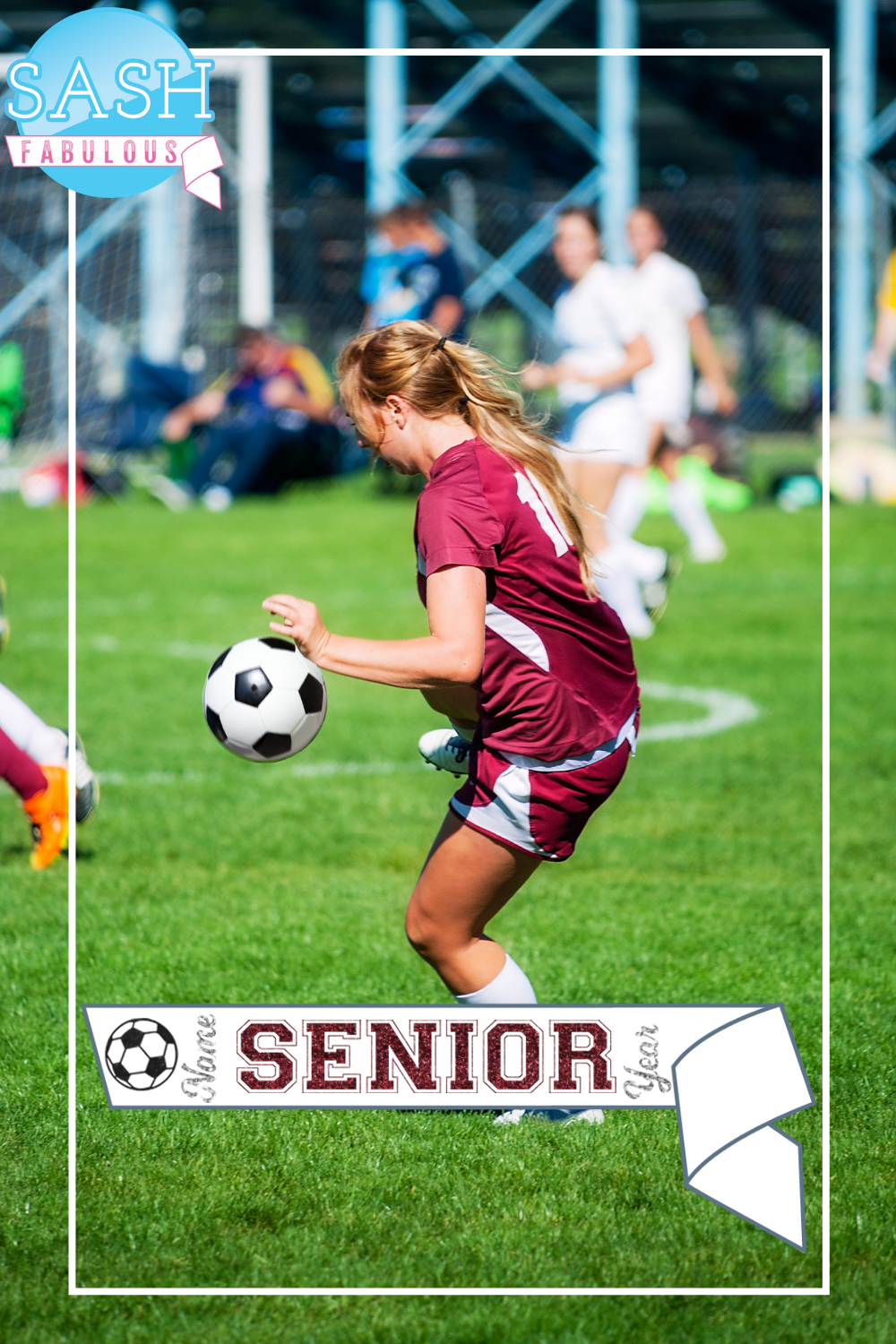 Soccer Senior Sash Style 3