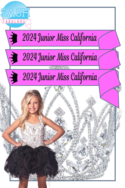 Pageant Sash Style 1
