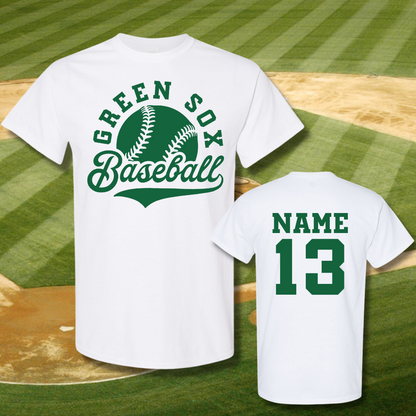 Green Sox Baseball Tail Tee