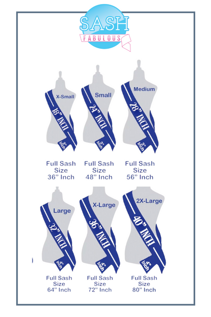 Pageant Sash Style 11