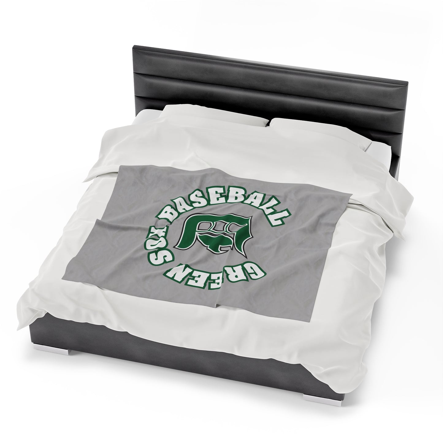 Green Sox Velveteen Plush Blanket 1