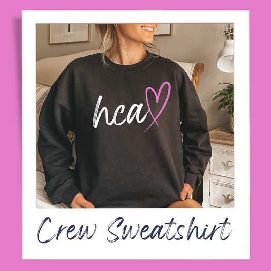 HCA Heart Crewneck Sweatshirt Black