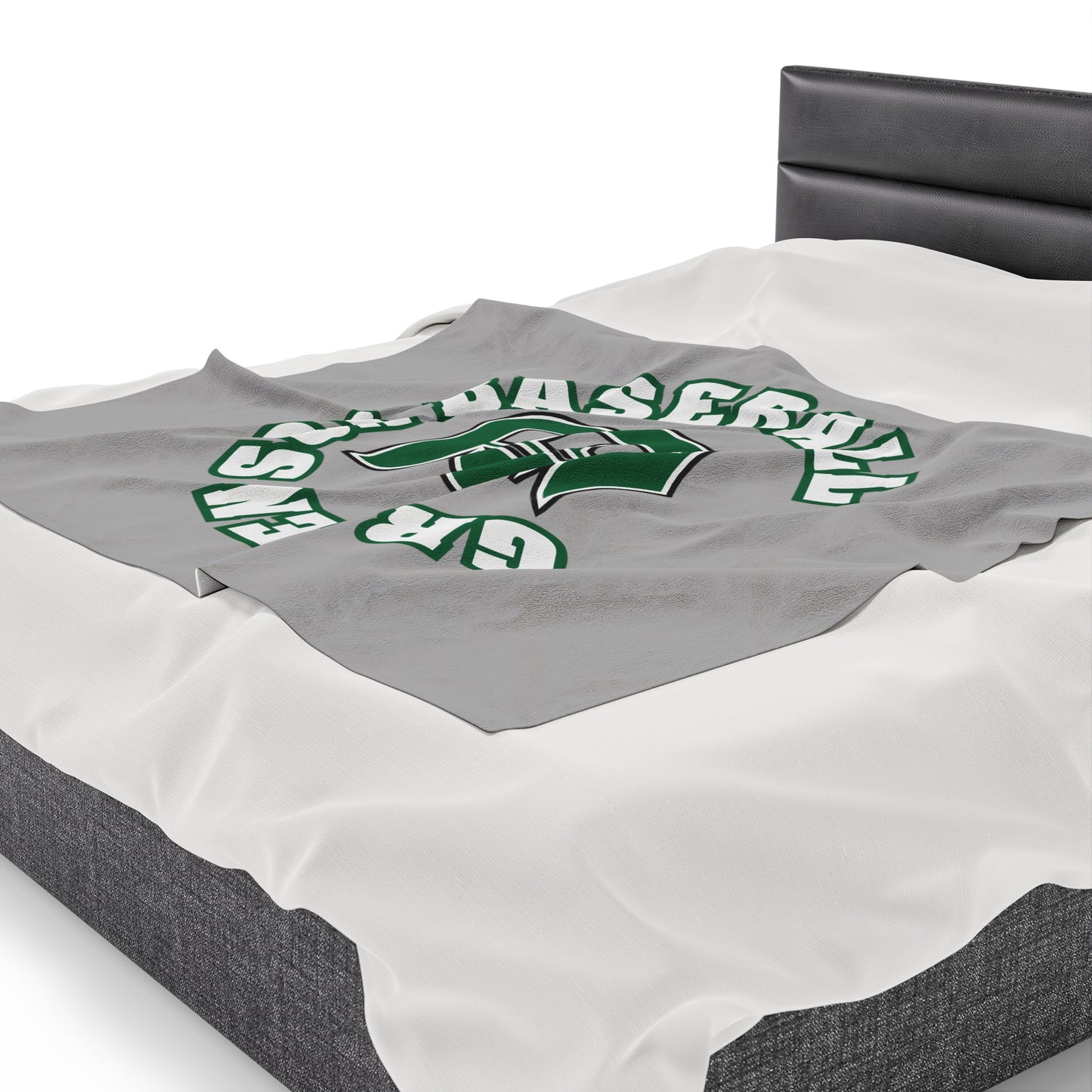 Green Sox Velveteen Plush Blanket 1