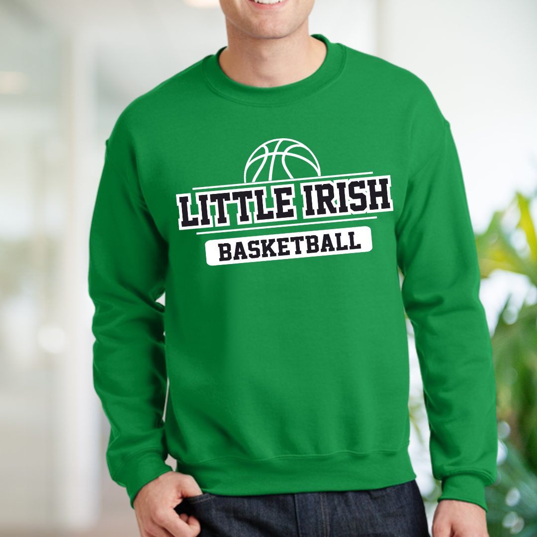 Little Irish Crewneck BASKETBALL