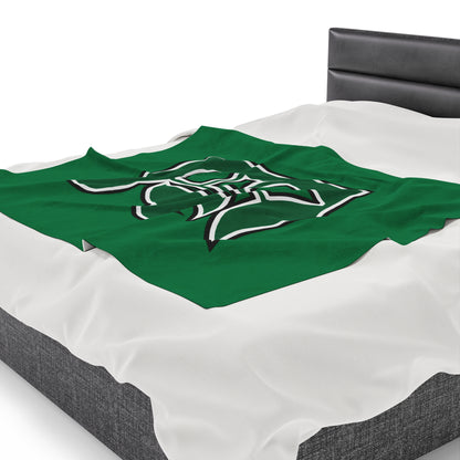 Green Sox Velveteen Plush Blanket 4