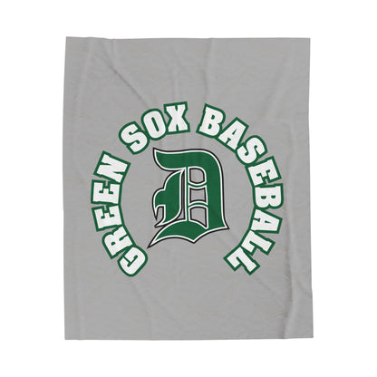 Green Sox Velveteen Plush Blanket 1