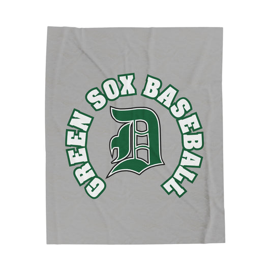 Green Sox Velveteen Plush Blanket 1