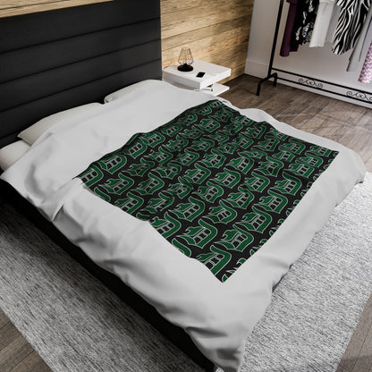 Green Sox Velveteen Plush Blanket 5