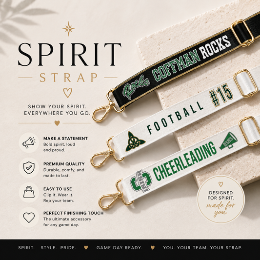 Spirit Strap — Personalized Team Bag Strap