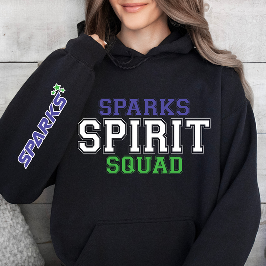 SPARKS Spirit Squad Sweatshirt BLACK